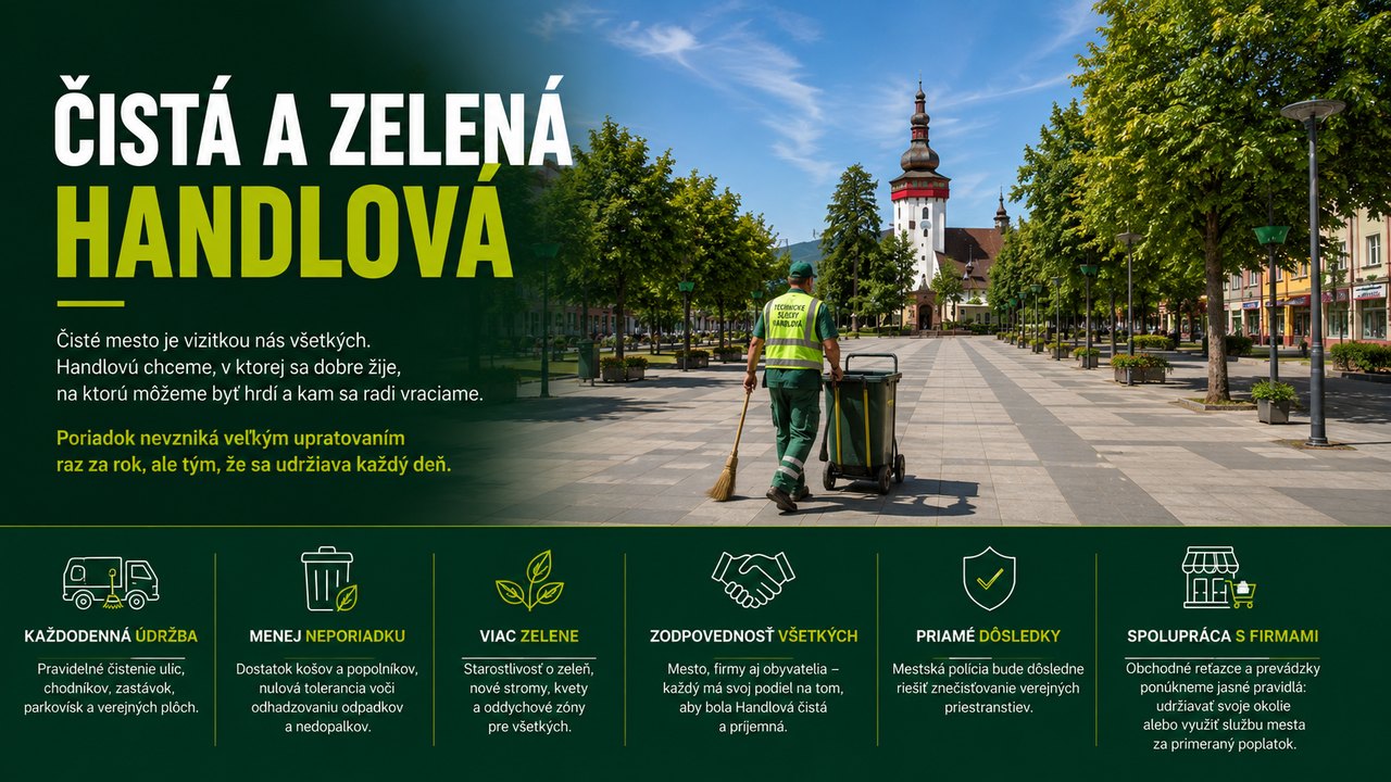 Čistá a zelená Handlová